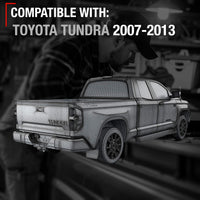 Toyota Tundra Tailgate Handle - Liftgate Latch Handle, No Rear Camera Hole - Textured Black, Metal - Metal