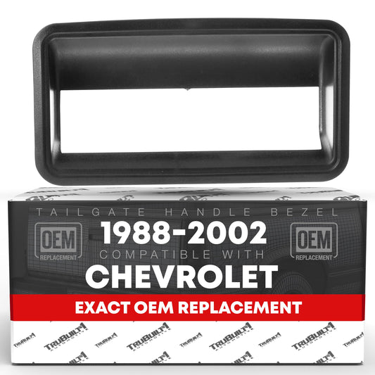 Chevrolet C1500, K1500, C2500, C3500, K2500, K3500, GMC C1500, K1500, C2500, C3500 Tailgate Bezel - Textured Black - Bezel