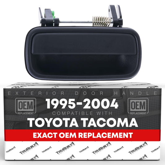 Toyota Tacoma Exterior Door Handle, Rear Right Passenger Side - Textured Black, Plastic - Rear Passenger Handle (Plastic)