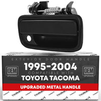 Toyota Tacoma Exterior Door Handle, Front Right Passenger Side - Textured Black, Metal - Passenger Handle (Metal)