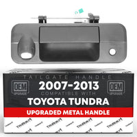 Toyota Tundra Tailgate Handle Assembly, Upgraded Metal - Textured Black - Upgraded Metal Handle