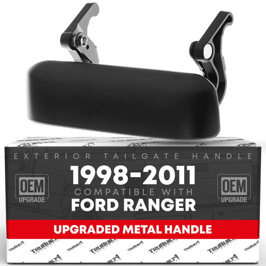 Ford Ranger Tailgate Handle Assembly - Smooth Black, Metal - Smooth Tailgate Handle