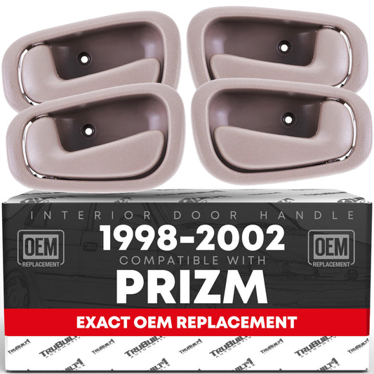 Toyota Corolla GMC Prizm Interior Door Handle 4-piece Set, Front/Rear Left & Right - Beige - 4-Piece Set - Beige