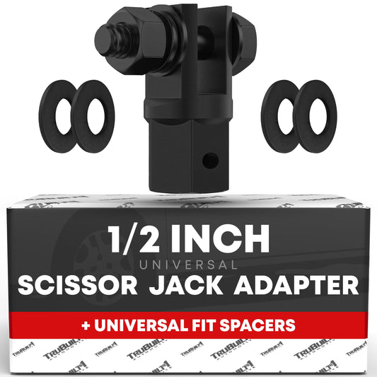 T1A 1/2'' Scissor Jack Adapter- Standard Drive Sockets, 13/16 Inch Lug Wrench Adaptor, Used for Automotive Jack, RV or Trailer Leveling Jacks New Improved More Universal Design by T1A USA