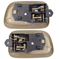 T1A Beige or Tan Front Left Driver's and Right Passenger's Sides Pair of Interior Door Handle Replacements for 1998-2003 Toyota Sienna Mini Van T1A-69205-30120-A0 and T1A-69206-30120-A0