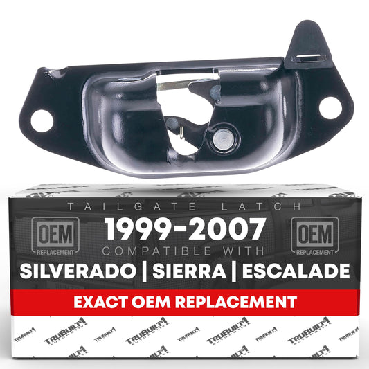 Chevrolet Silverado 1500, 2500, 3500, Avalanche, GMC Sierra 1500, 2500, 3500, Cadillac Escalade, ESV, EXT Tailgate Latch, Rear Left - Metal - Left Tailgate Latch