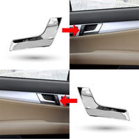 T1A Front or Rear Driver Passenger Chrome Interior Door Handles for Left and Right 08-15 Mercedes Benz X204 GLK250 GLK300 GLK350 W204 C230 C250 C350 C63 2047201763 2047201863 2047201171 2047201271