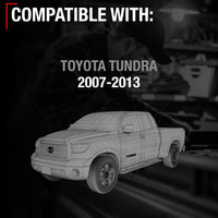 Toyota Tundra Tailgate Handle Latch Upgraded Metal, Plastic Housing - Exterior Assembly, All Chrome w/ Keyhole, Camera Hole