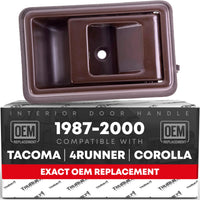 Toyota Corolla Interior Door Handle, Front/Rear Left Driver Side - Brown, Plastic - Brown,Driver Door Handle