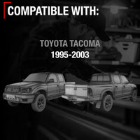 Toyota Tacoma Tailgate Cable Replacement Set, Rear Left & Right Side - Tail Gate Support Cable Straps, Metal