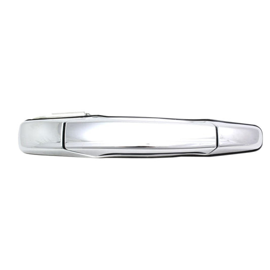 T1A Exterior Right Rear Passenger’s Side Outside Door Handle with Chrome Finish Replacement for 2007-2013 Cadillac Escalade, Chevy Silverado, Avalanche, Suburban and GMC Sierra, Yukon 25960522