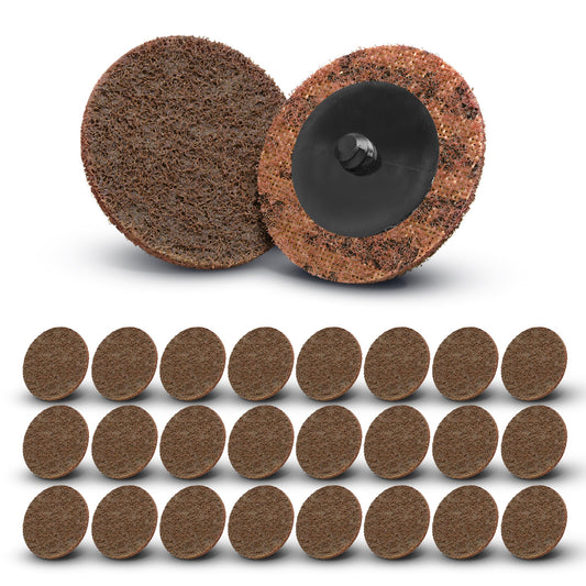 Roloc Disc Sanding Surface Conditioning Disc SC-DR, Type "R" | Package of 25 3 inch Grinding Disks Rust Remover for Metal| Compare to 3M Sanding Discs or Scotch Brite Sanding Sponge by T1A